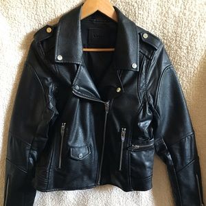BLANKNYC Faux Leather Moto Jacket